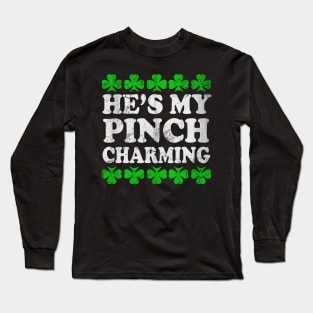 He's My Pinch Charming St Patrick's Day Couples Long Sleeve T-Shirt